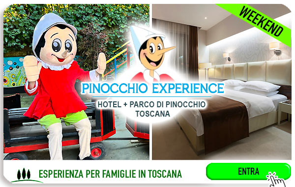 Offerta weekend biglietto ingresso Parco di Pinocchio Collodi e Hotel in mezza pensione cena inclusa
