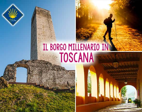 Routen und Orte, die während des Jakobswegs in der Toskana besucht werden